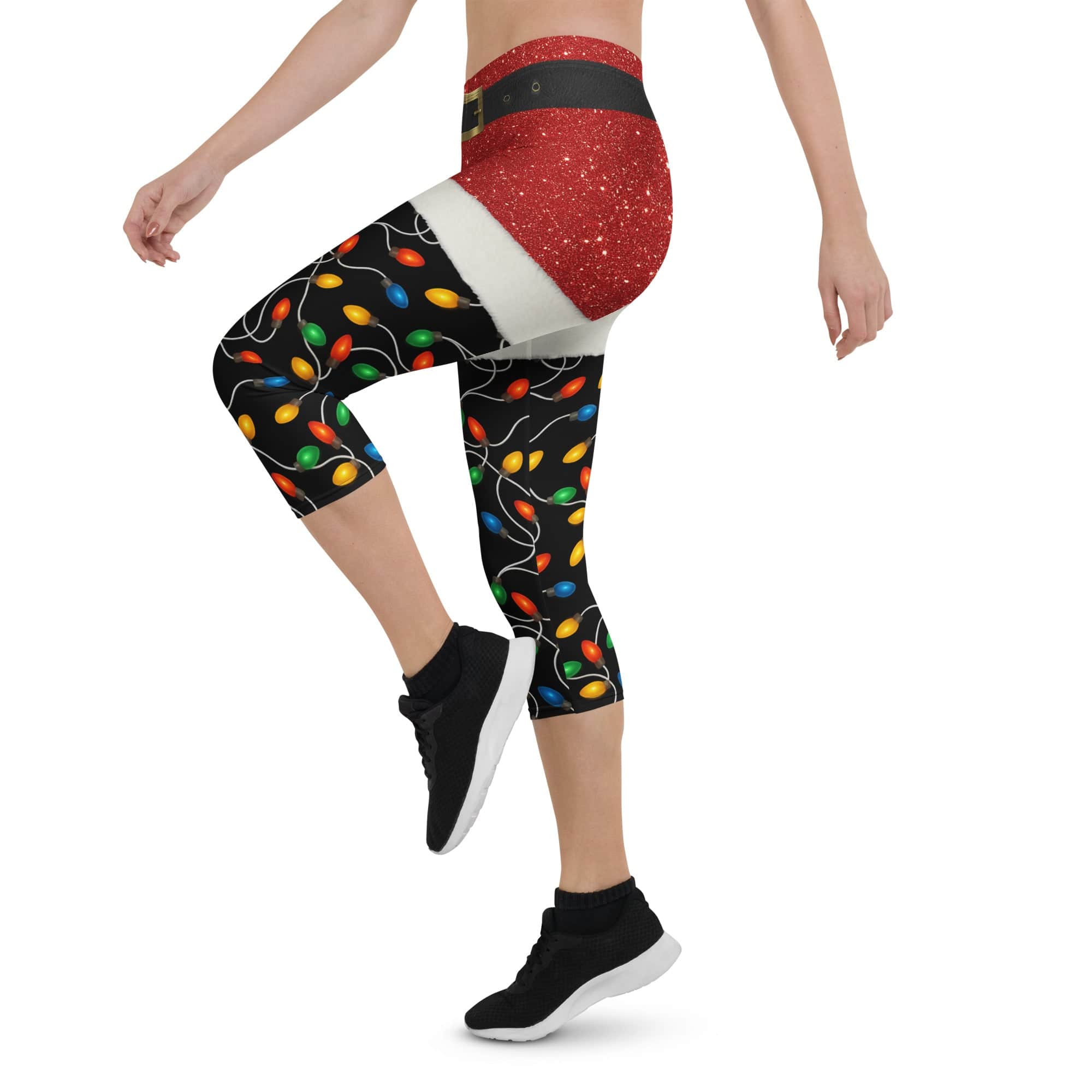 Santa's Christmas Lights Capris
