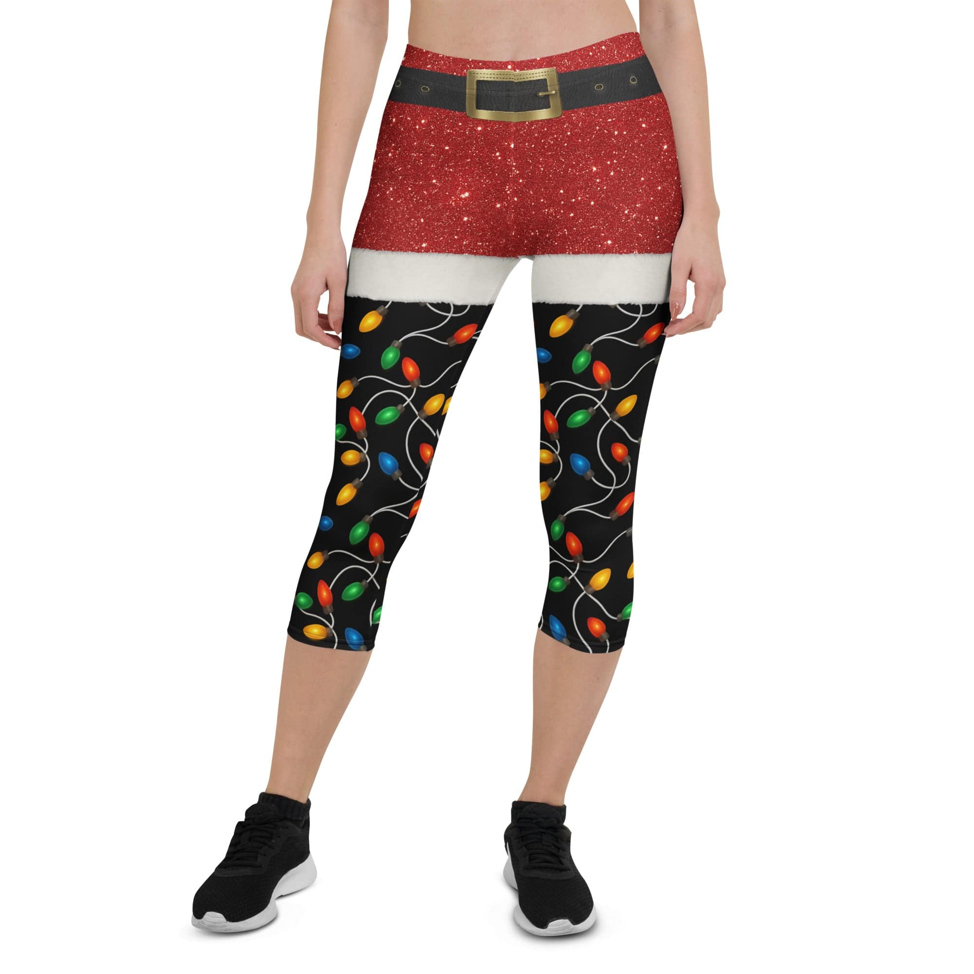Santa's Christmas Lights Capris