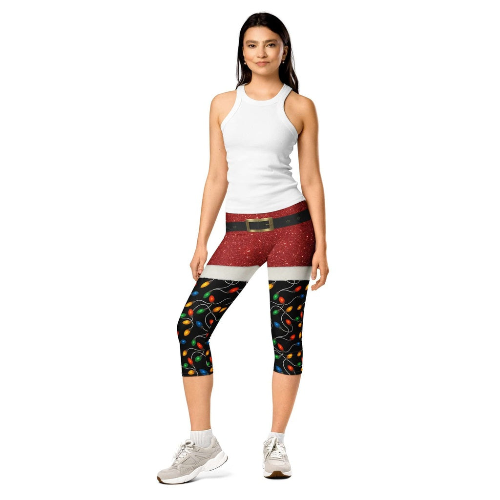 Santa's Christmas Lights Capris
