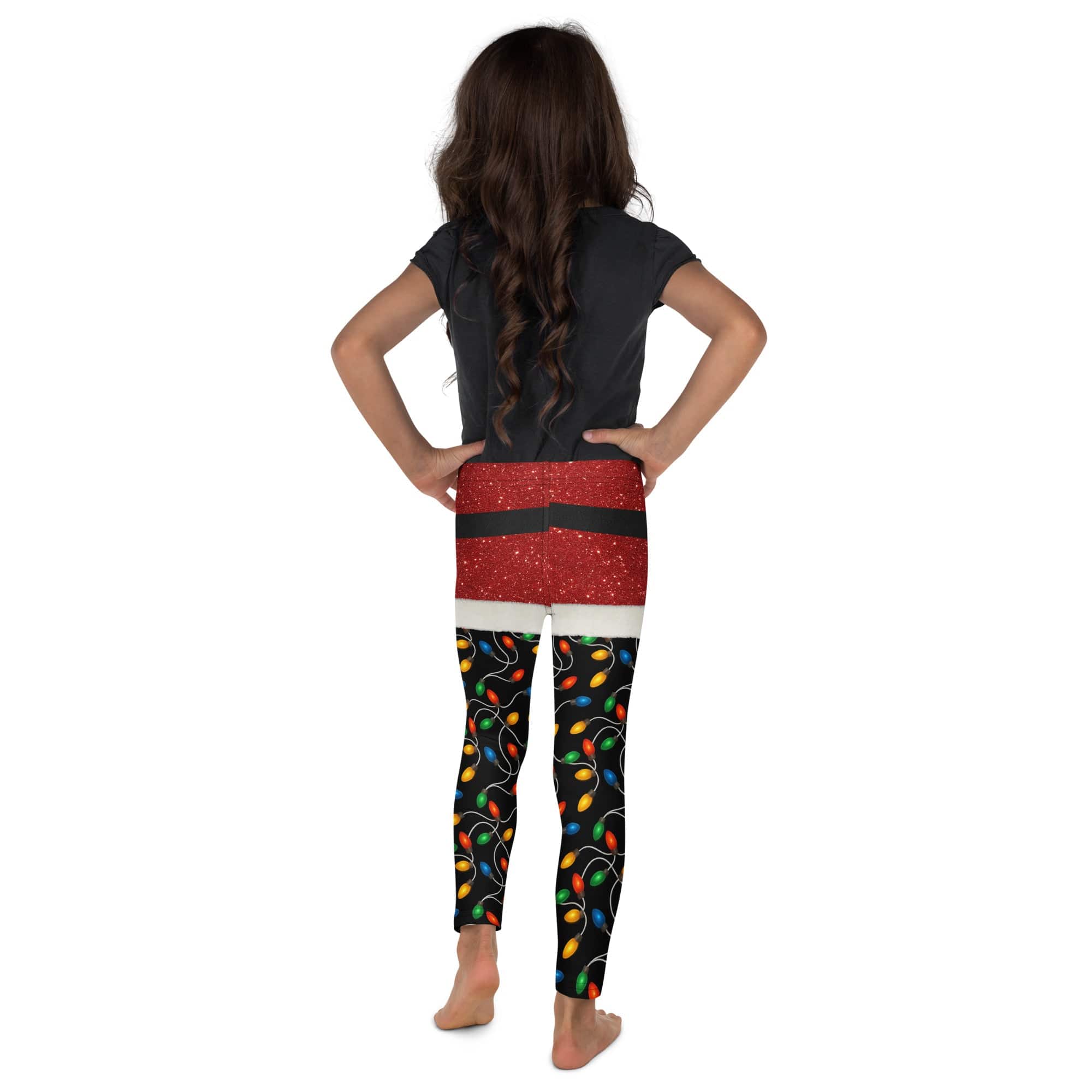 Santa's Christmas Lights Kid's Leggings