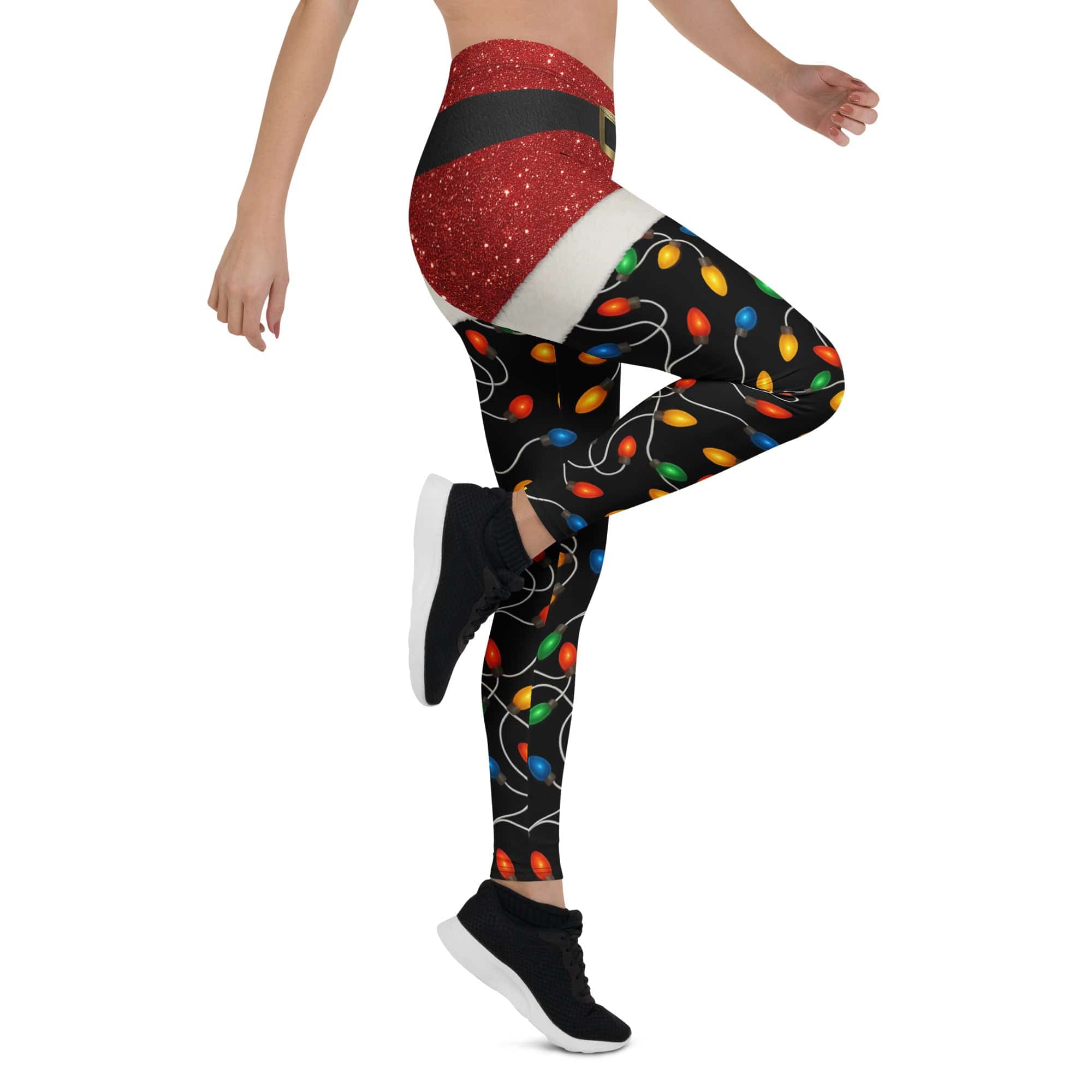Santa's Christmas Lights Leggings
