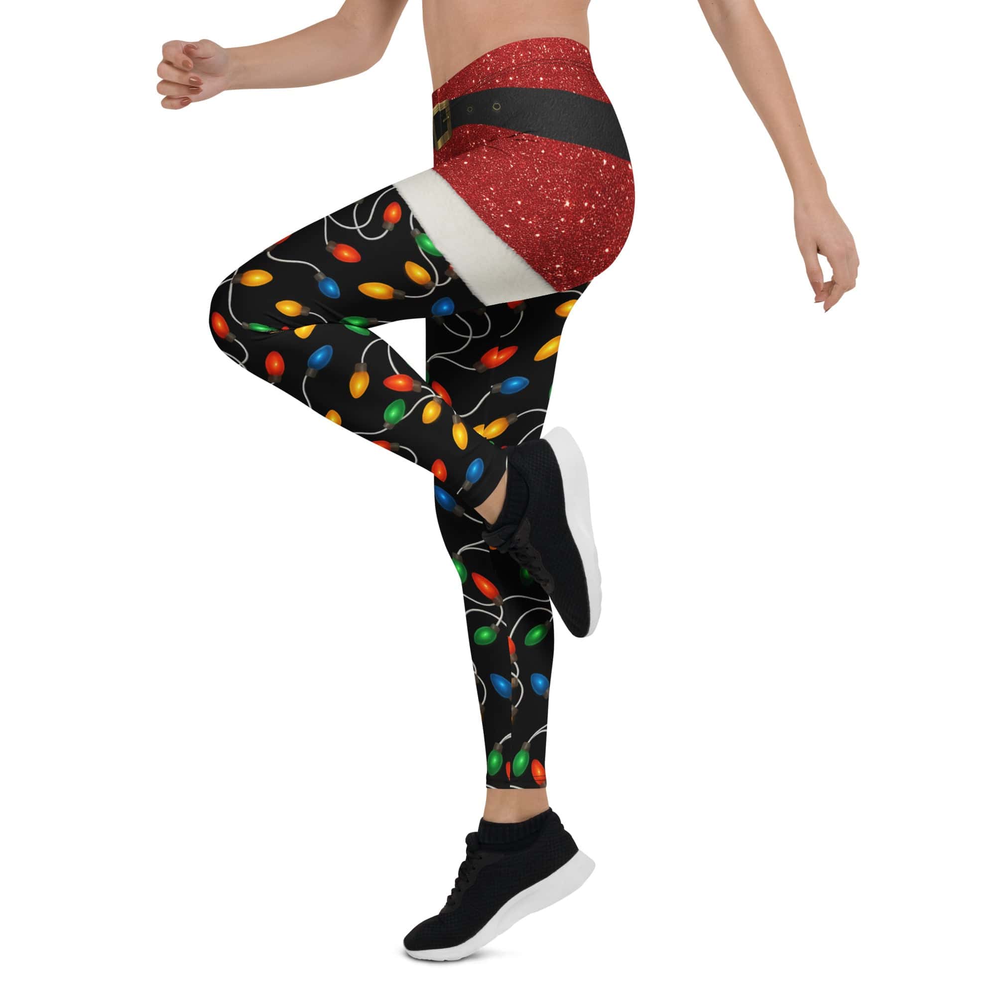 Santa's Christmas Lights Leggings