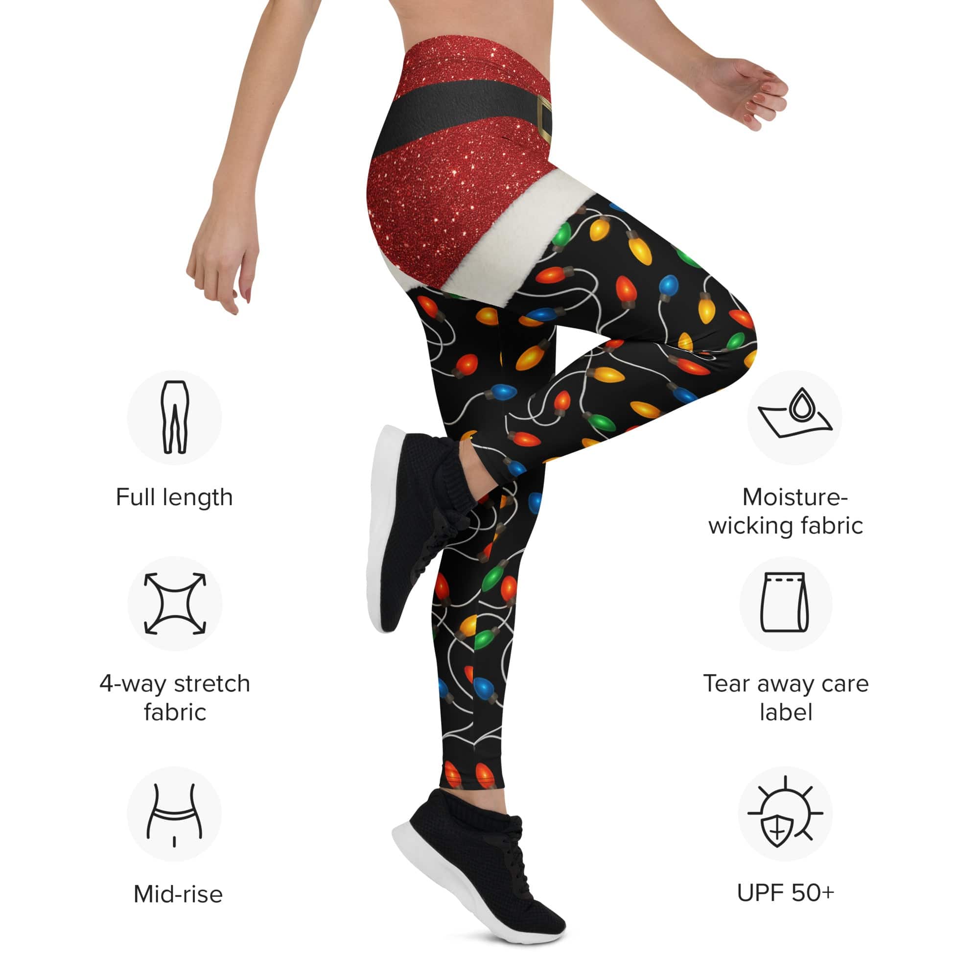 Santa's Christmas Lights Leggings