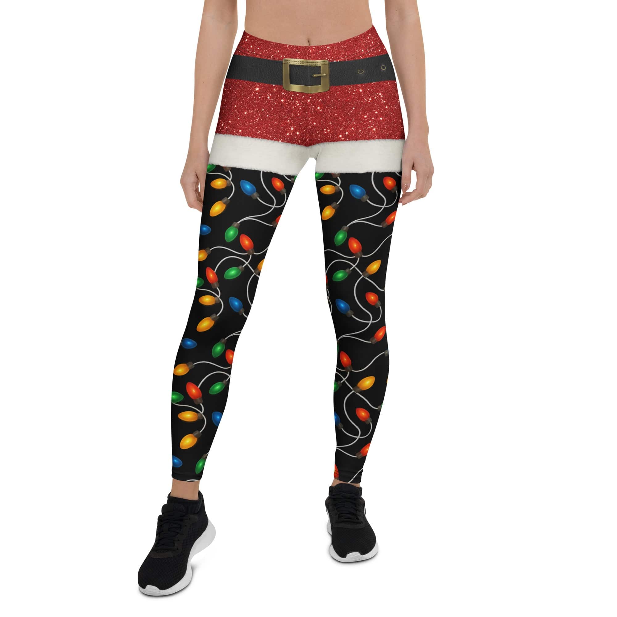 Santa's Christmas Lights Leggings