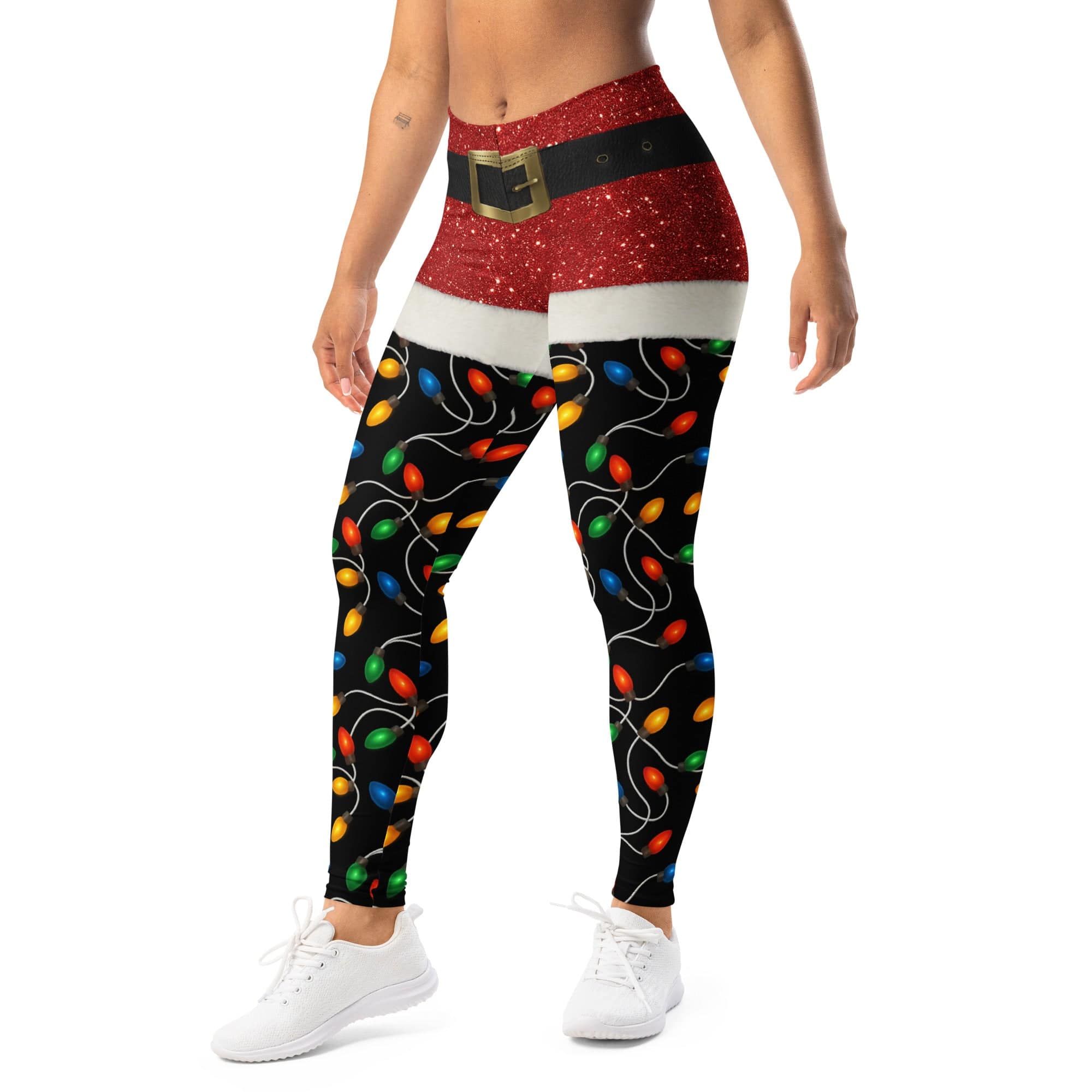 Santa's Christmas Lights Leggings