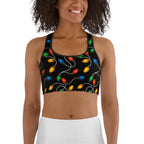 Santa's Christmas Lights Sports Bra