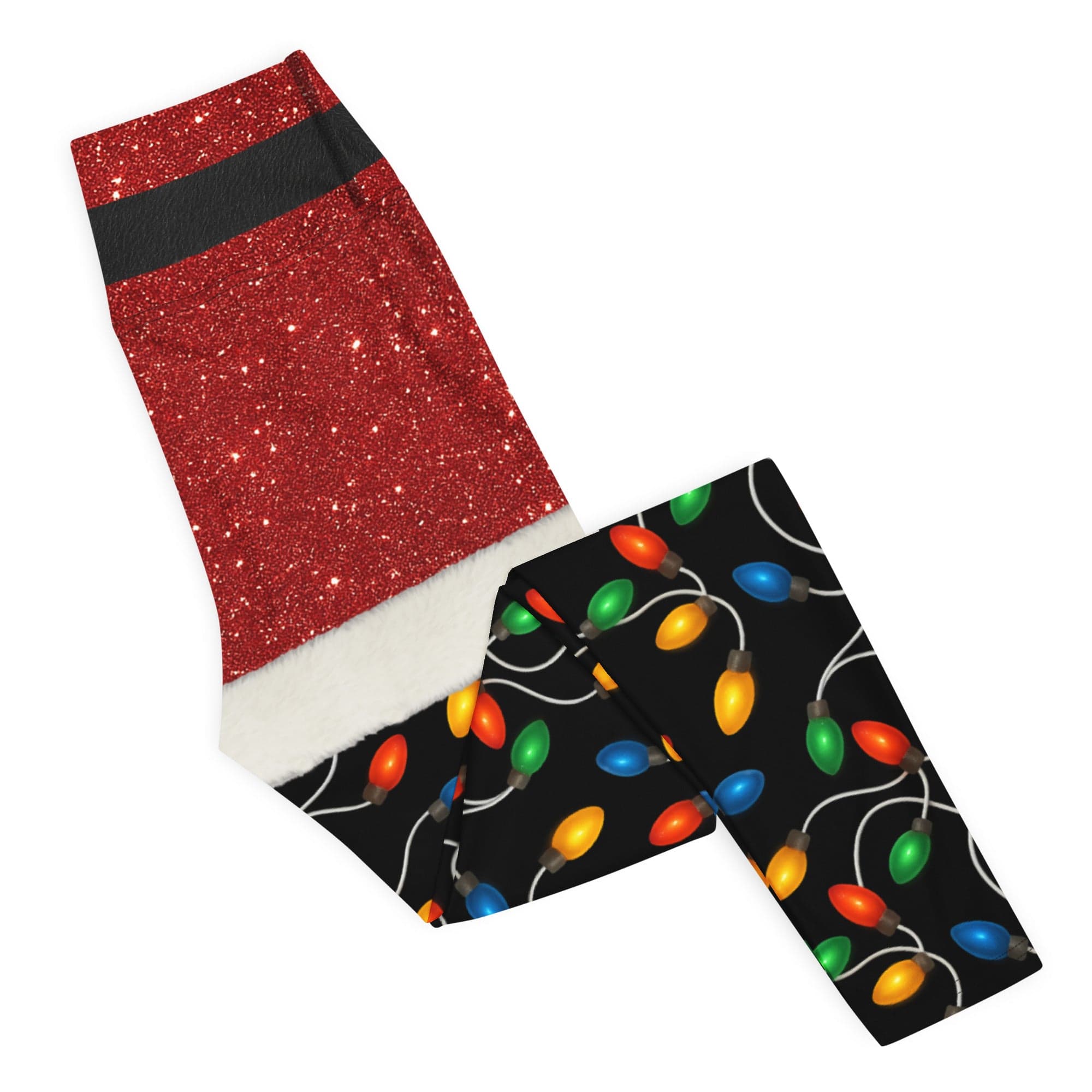 Santa's Christmas Lights Yoga Leggings