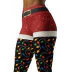Santa's Christmas Lights Yoga Leggings