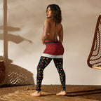 Santa's Christmas Lights Yoga Leggings