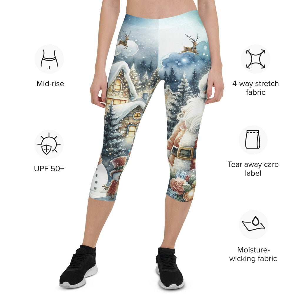 Santa's Cozy Cottage Capris
