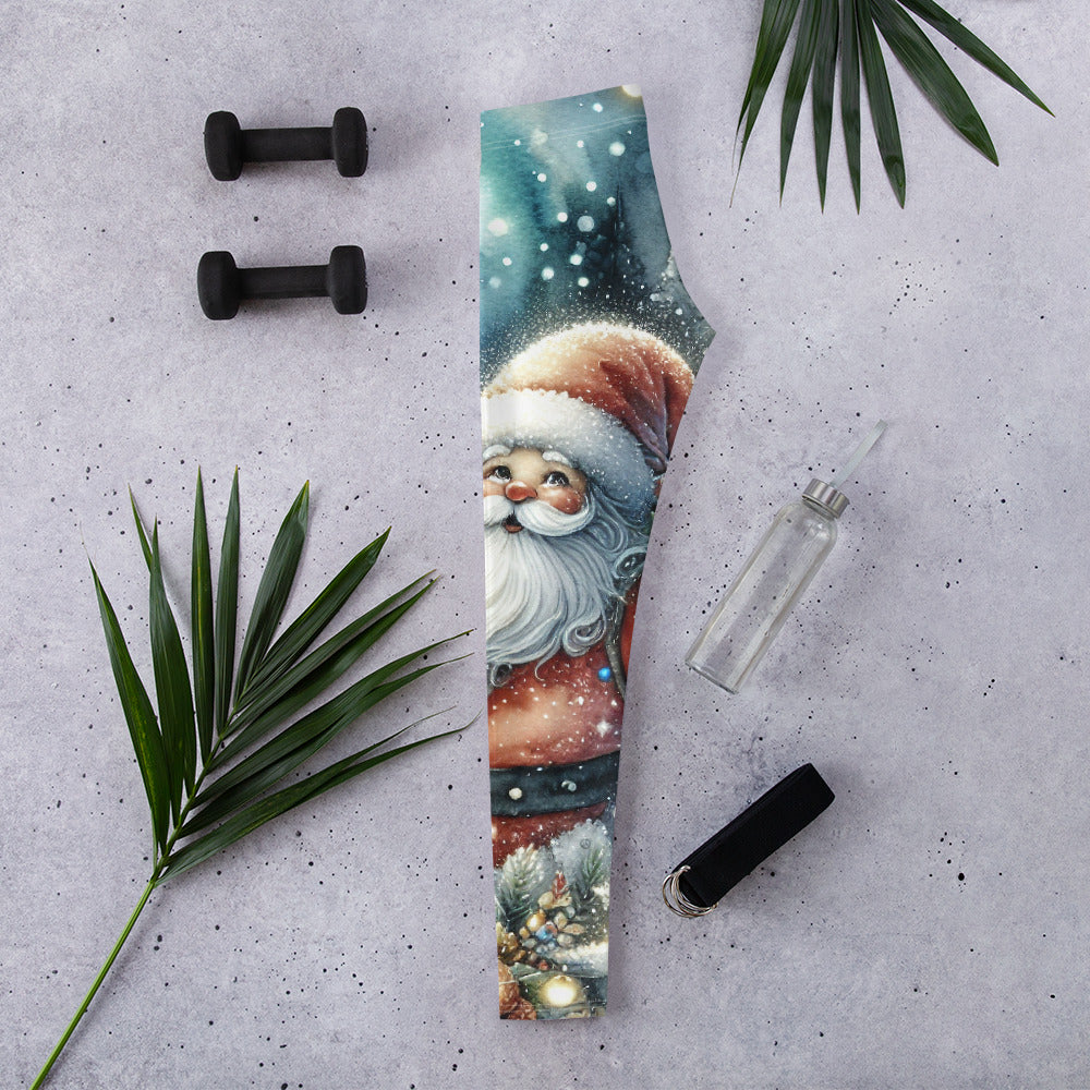 Santa's Cozy Cottage Leggings