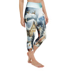 Santa's Cozy Cottage Yoga Capris