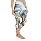 Santa's Cozy Cottage Yoga Capris
