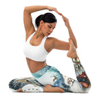Santa's Cozy Cottage Yoga Leggings