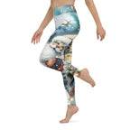 Santa's Cozy Cottage Yoga Leggings