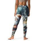 Santa's Cozy Cottage Yoga Leggings