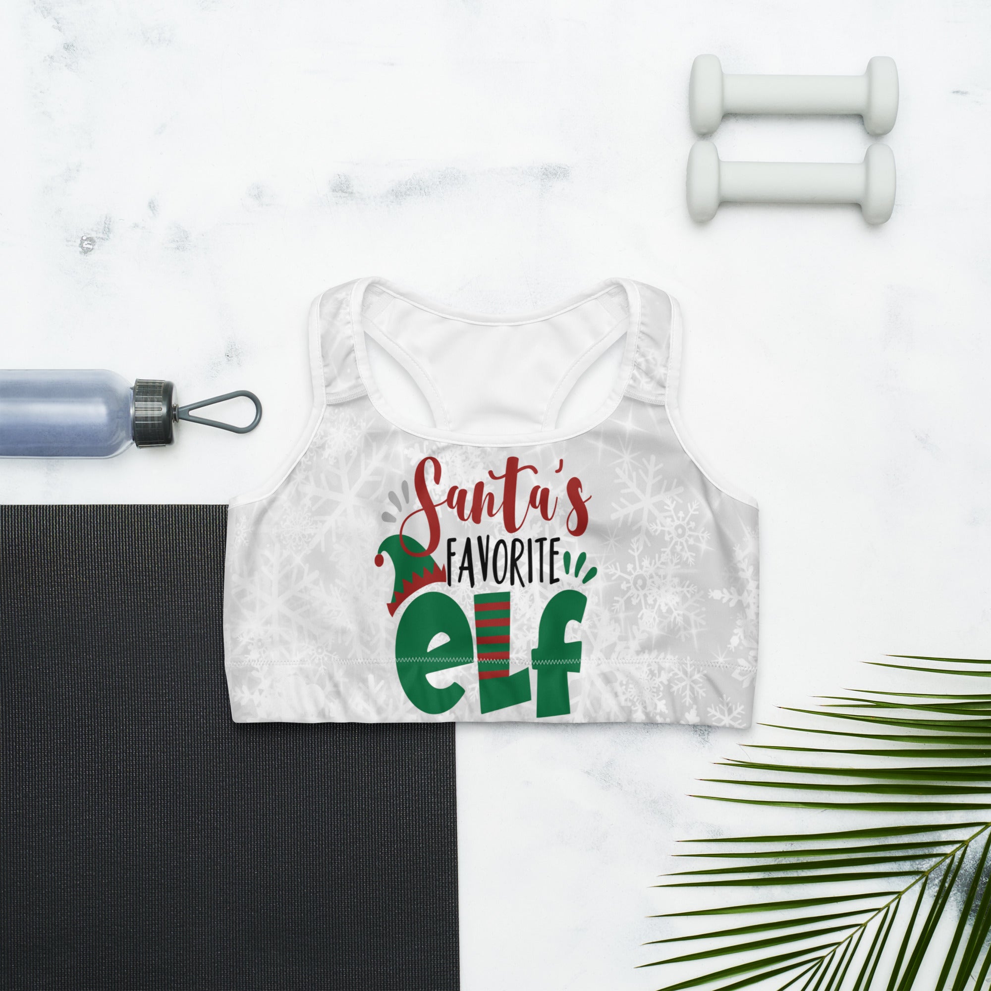 Santa's Favorite Elf Sports Bra