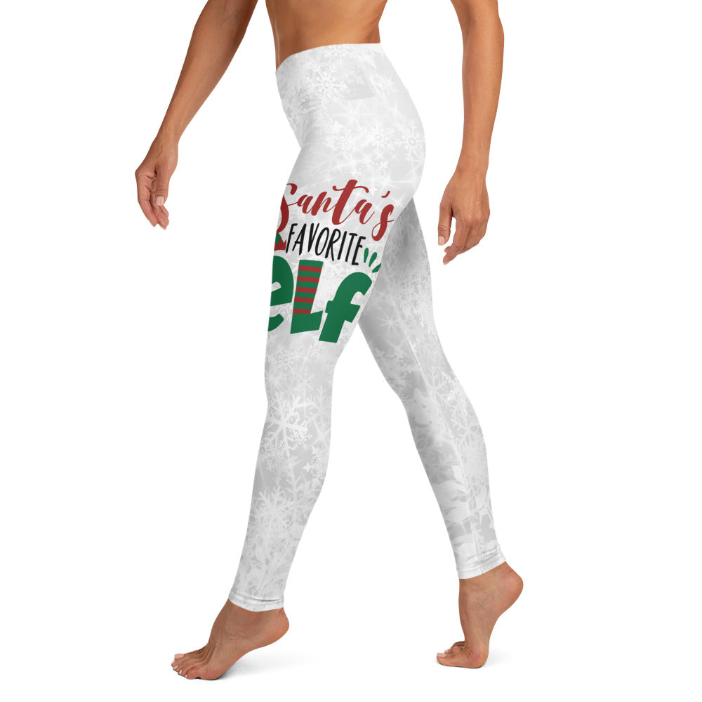 Santa's Favorite Elf Yoga Leggings