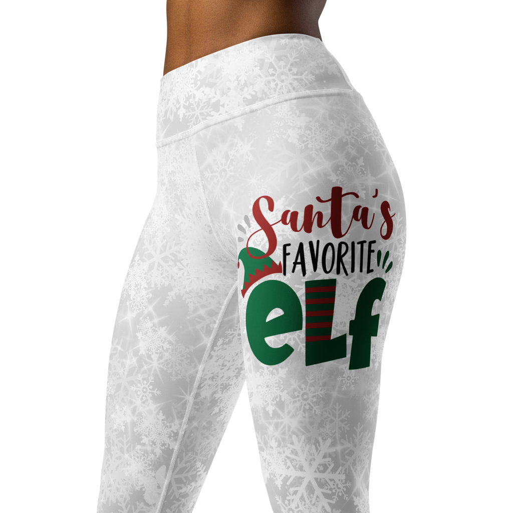 Santa's Favorite Elf Yoga Leggings