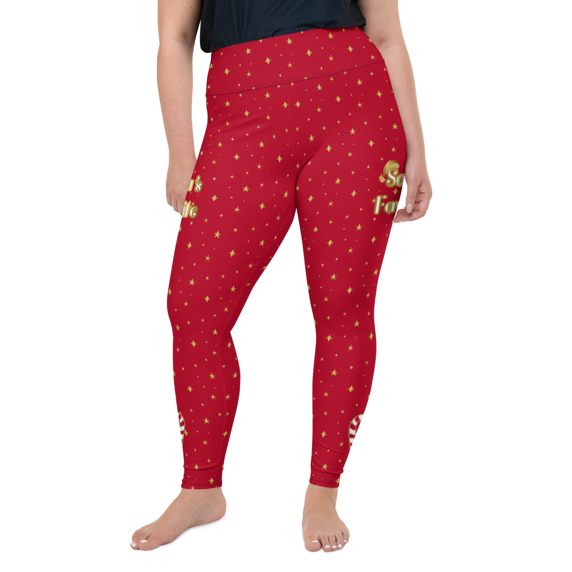 Santa's Favorite Print Plus Size Leggings