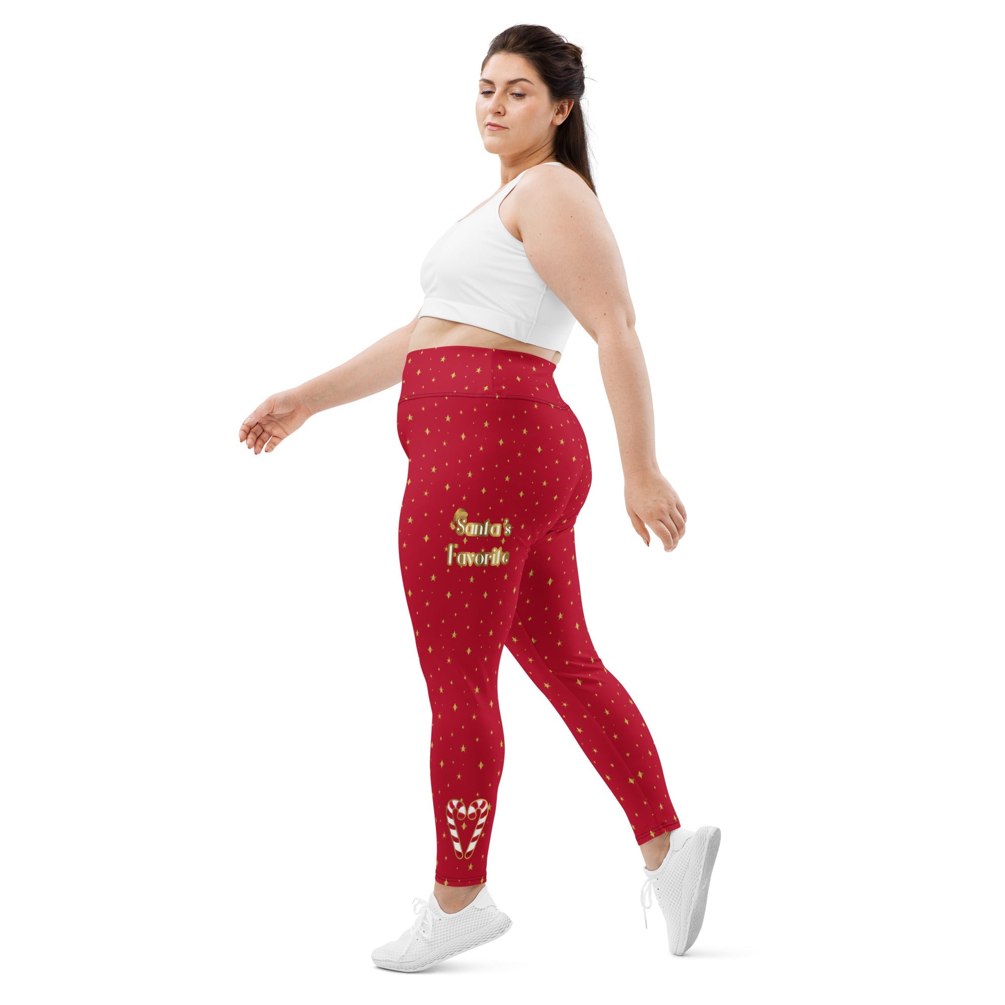 Santa's Favorite Print Plus Size Leggings