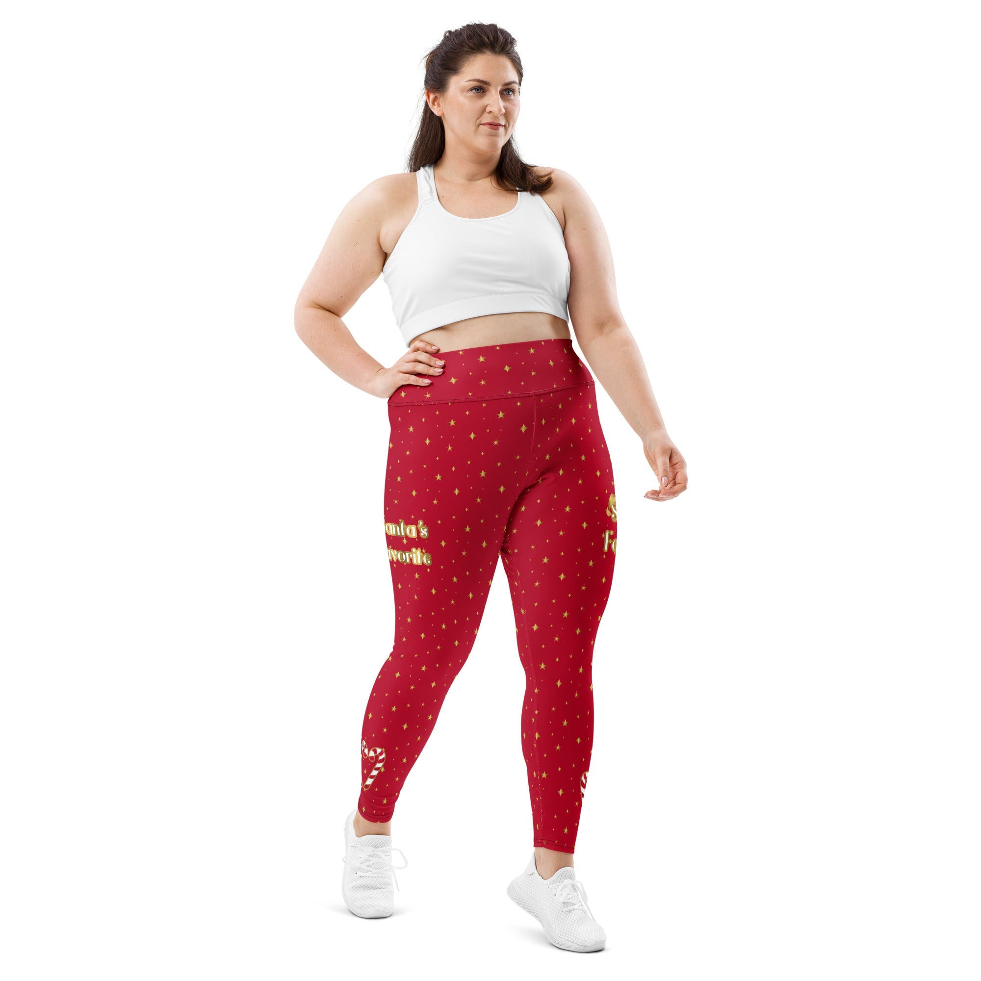 Santa's Favorite Print Plus Size Leggings