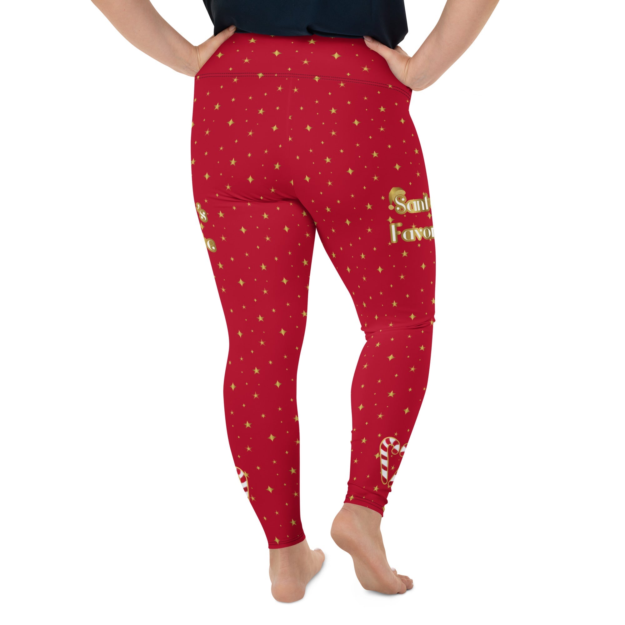 Santa's Favorite Print Plus Size Leggings