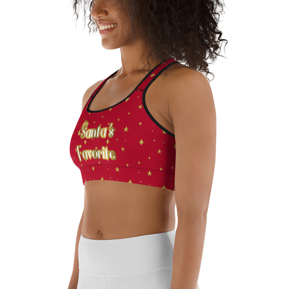 Santa's Favorite Sports Bra