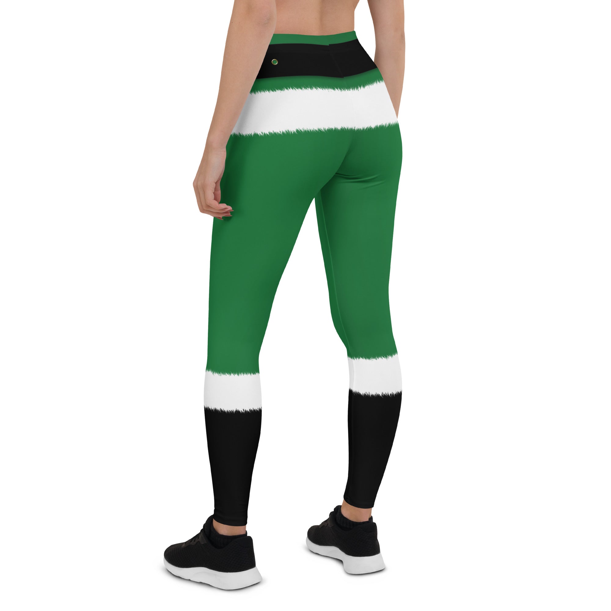 Santa's Simple Outfit Green Leggings