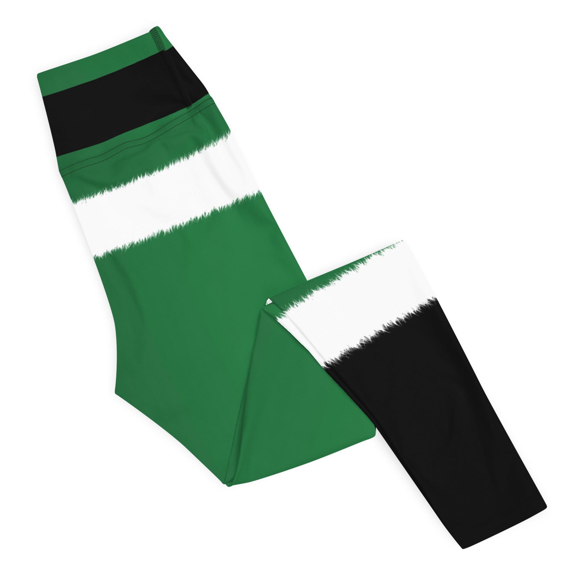 Santa's Simple Outfit Green Yoga Leggings