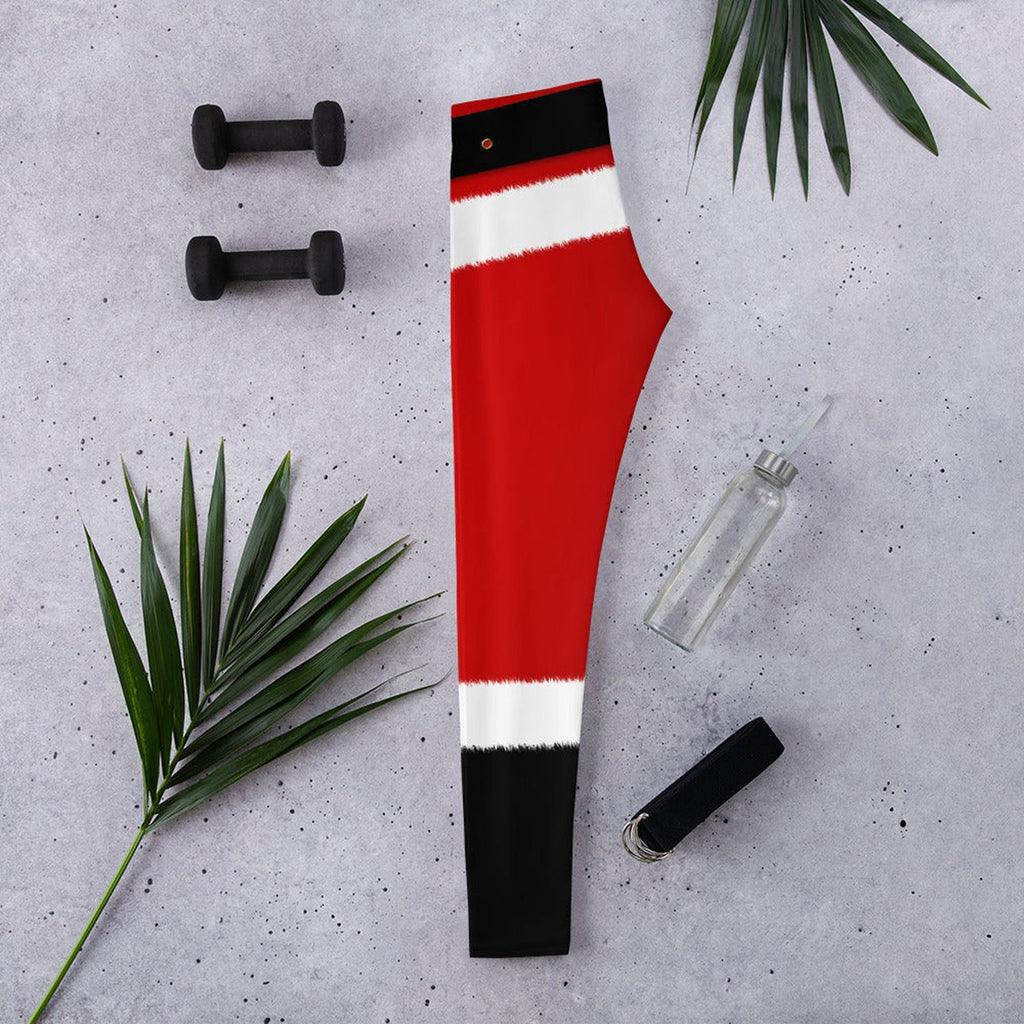 Santa's Simple Outfit Red Leggings