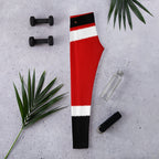 Santa's Simple Outfit Red Leggings