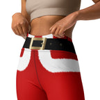 Santa's Simple Outfit Red Yoga Leggings