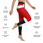 Santa's Simple Outfit Red Yoga Leggings