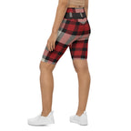 Santa's Tartan Biker Shorts
