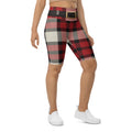 Santa's Tartan Biker Shorts