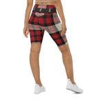 Santa's Tartan Biker Shorts