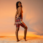Santa's Tartan Biker Shorts