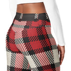 Santa's Tartan Flare Leggings