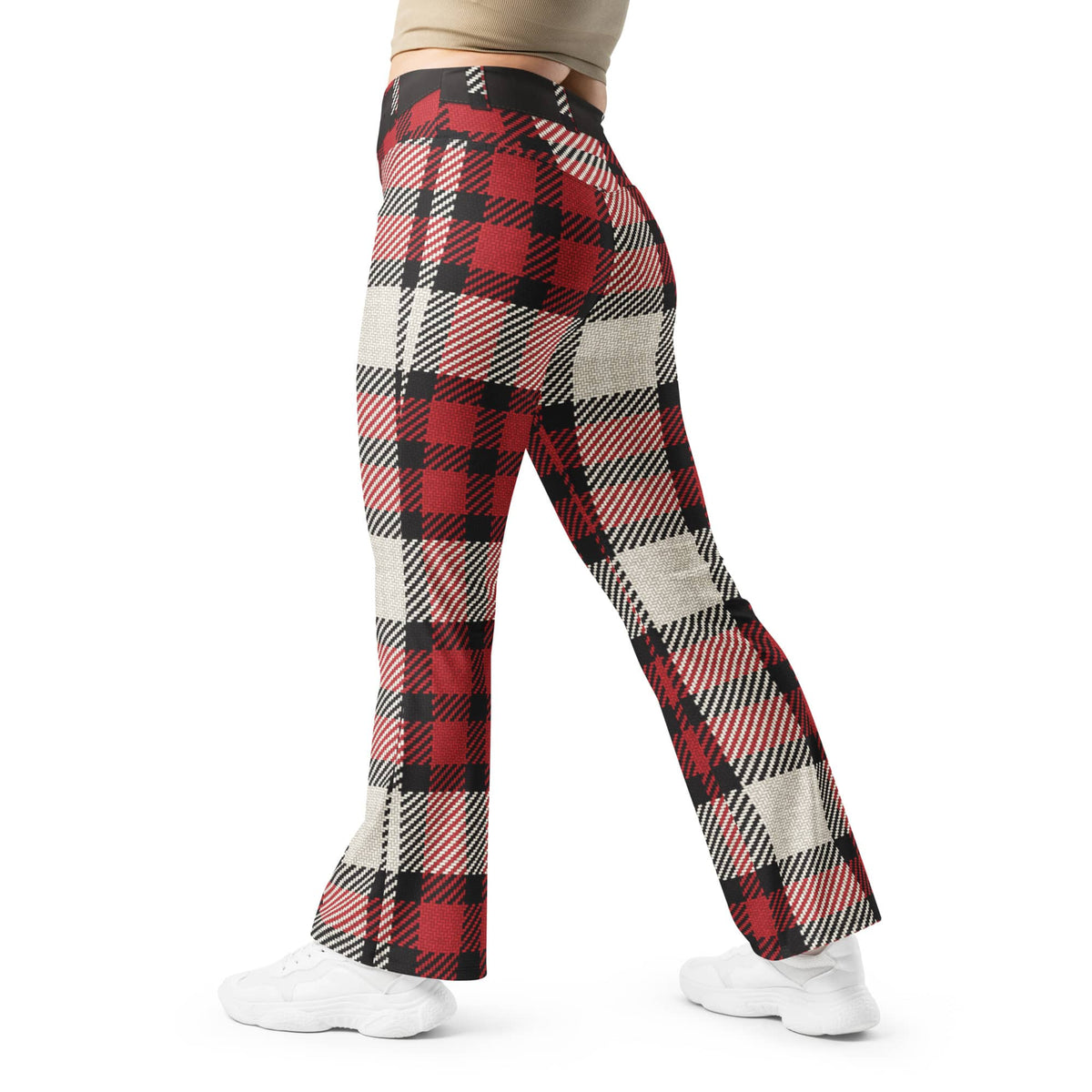 Santa's Tartan Flare Leggings