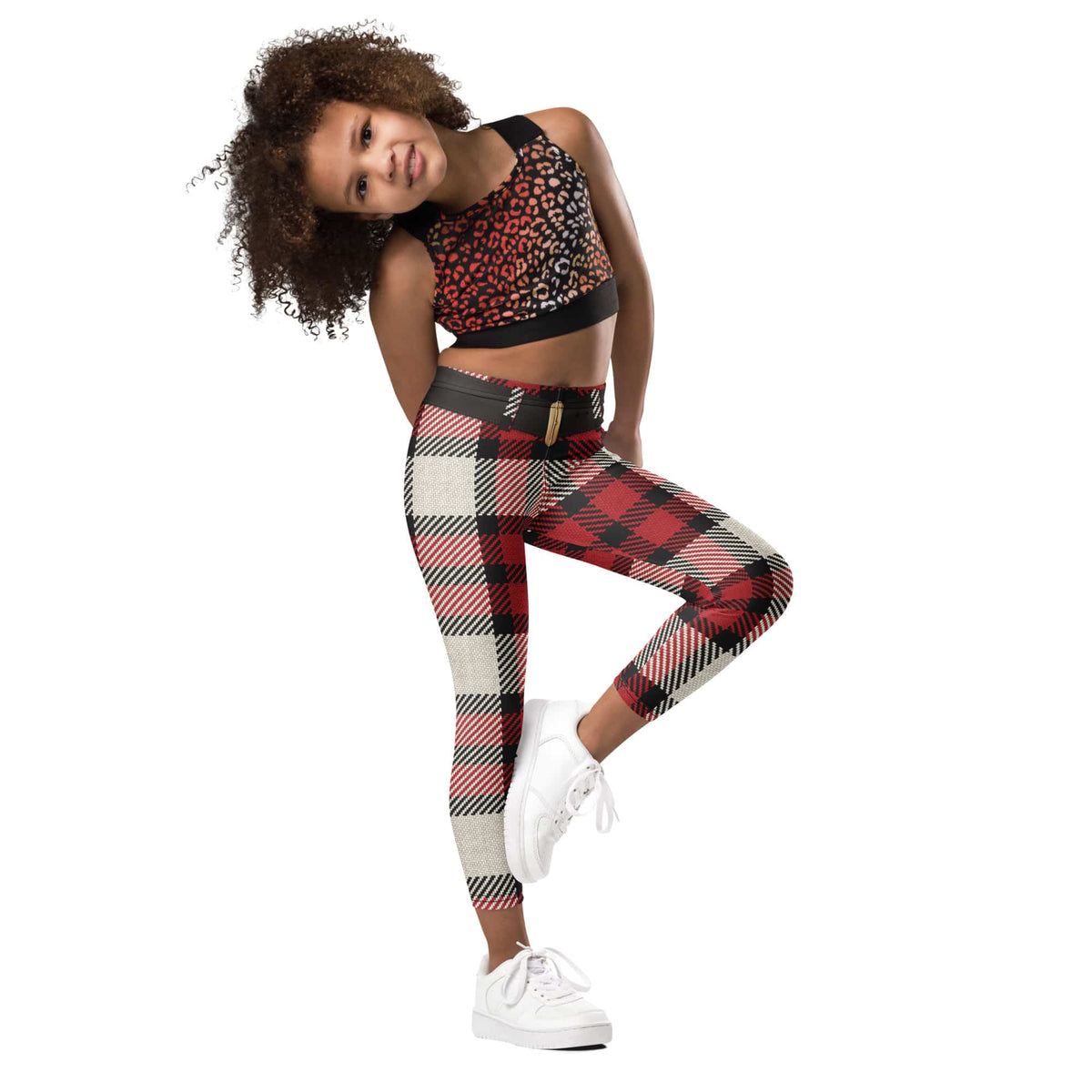 Santa's Tartan Kid's Leggings