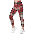 Santa's Tartan Leggings With Pockets