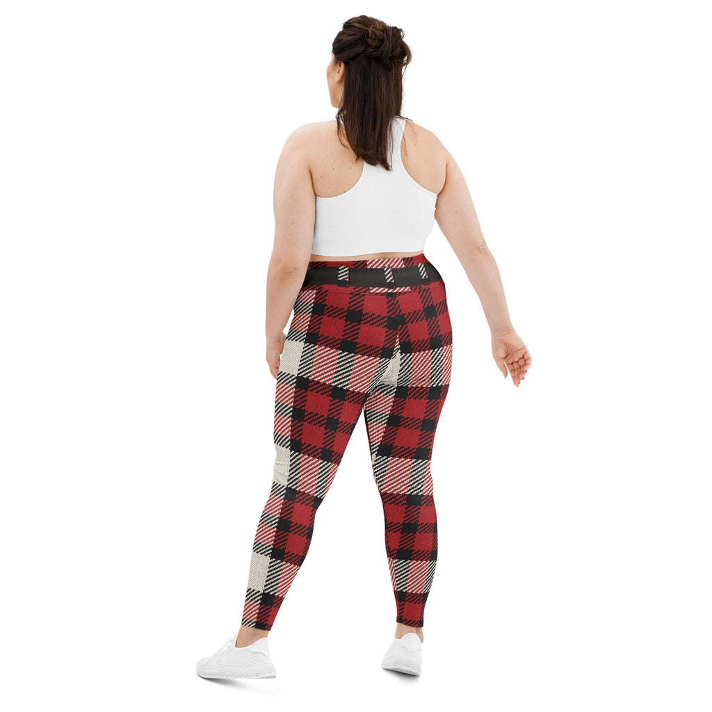Santa's Tartan Plus Size Leggings
