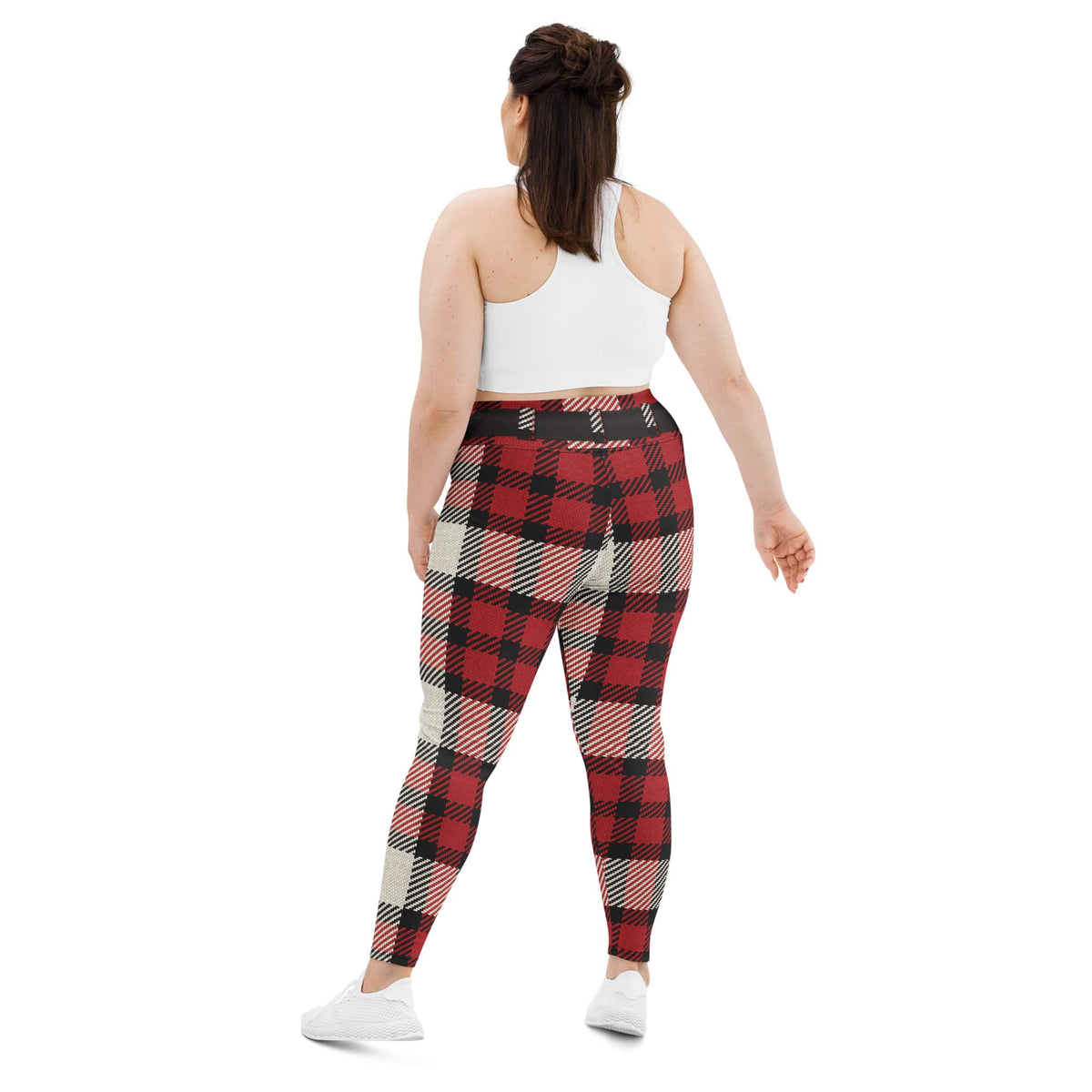 Santa's Tartan Plus Size Leggings