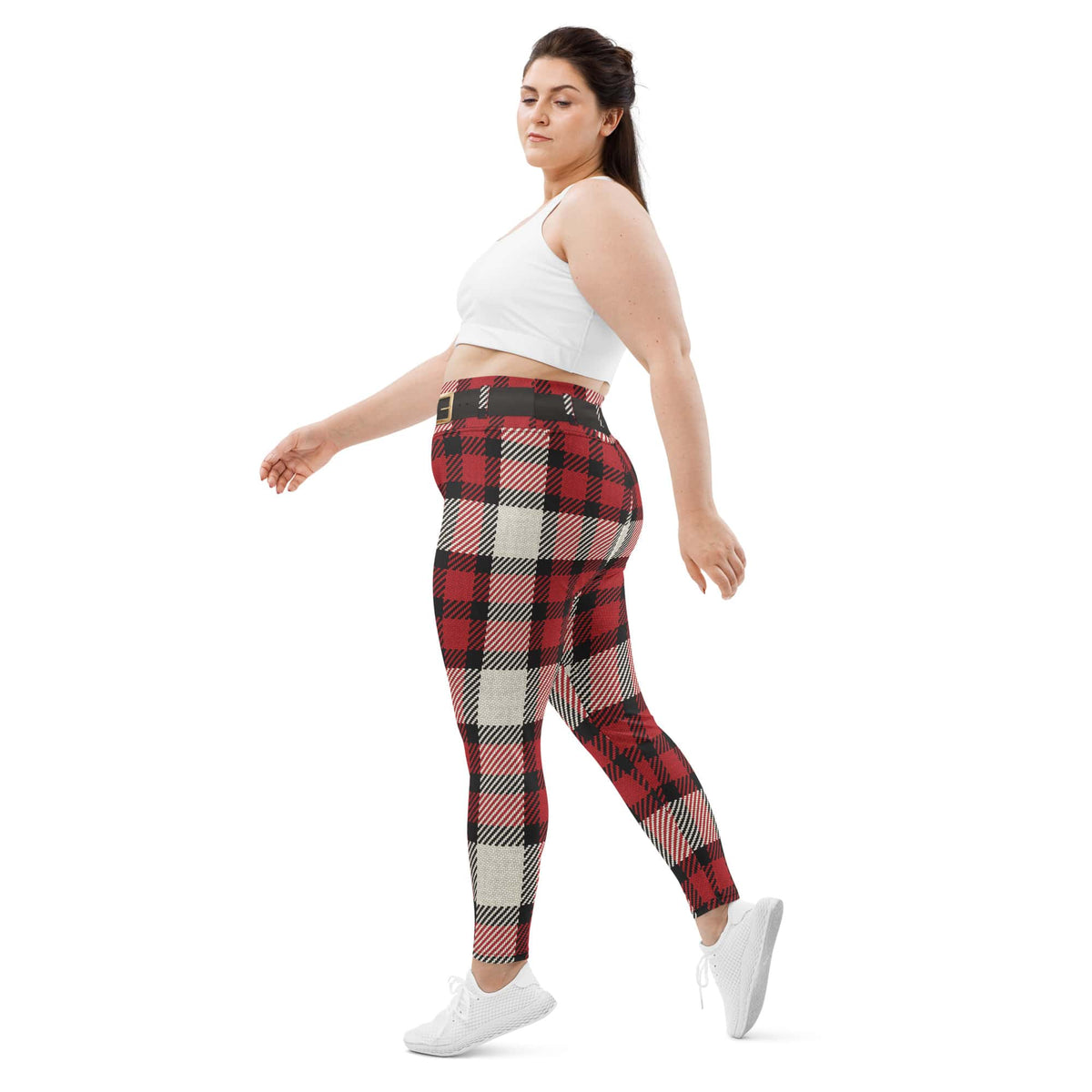 Santa's Tartan Plus Size Leggings