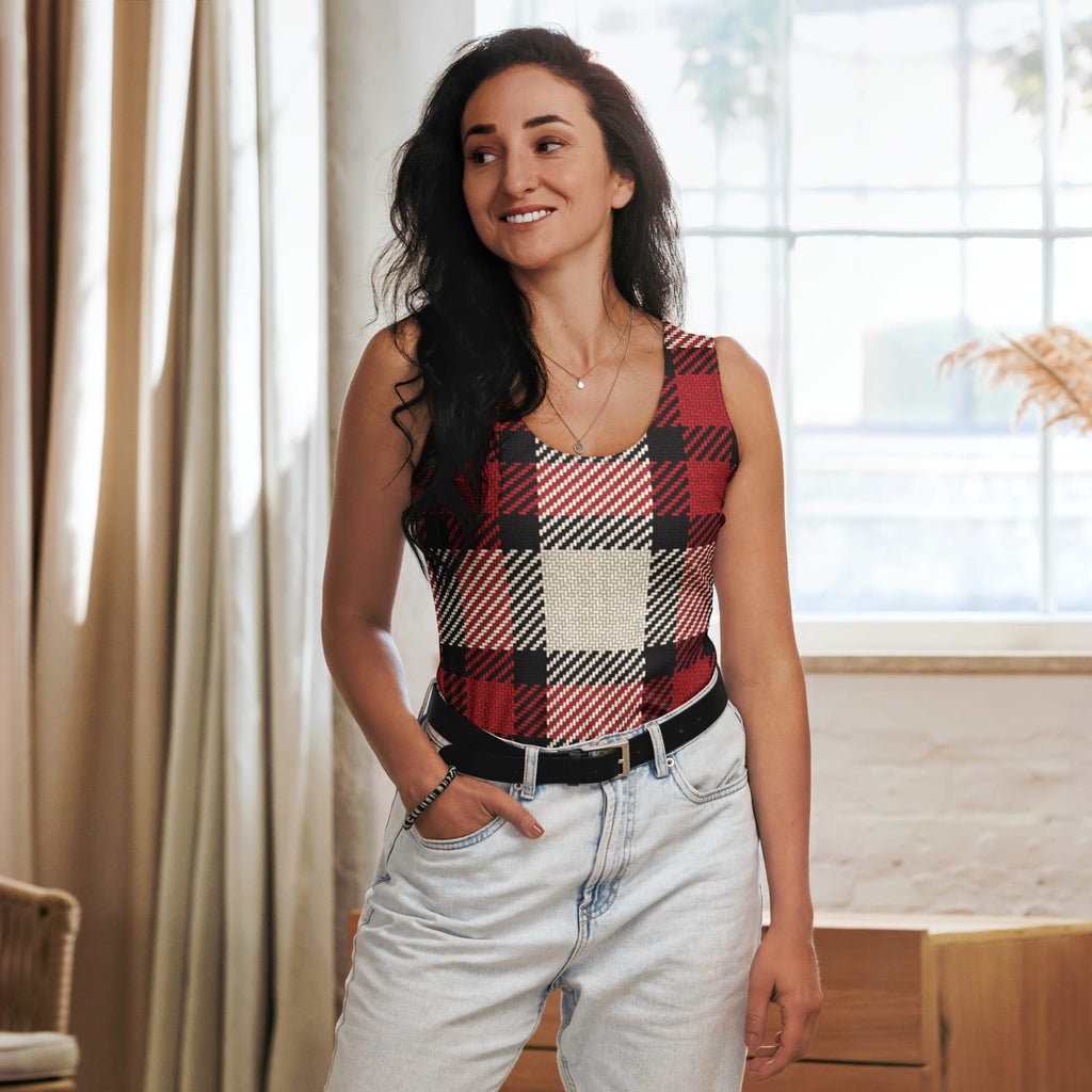 Santa's Tartan Tank Top