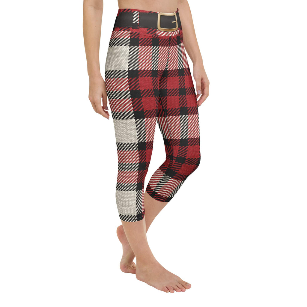 Santa's Tartan Yoga Capris