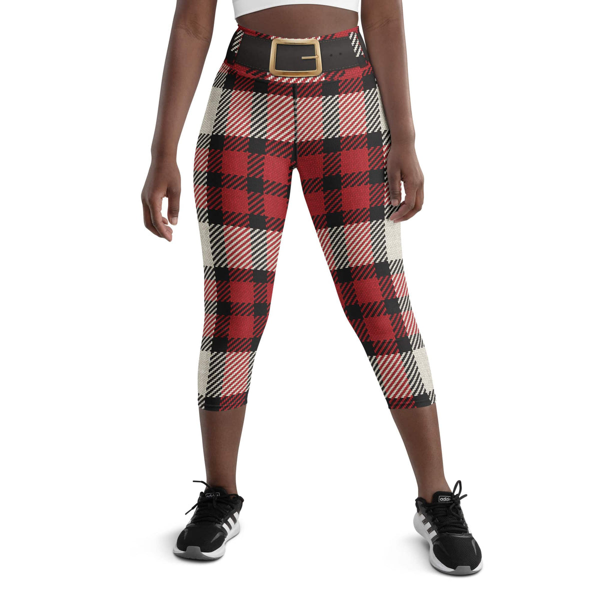 Santa's Tartan Yoga Capris