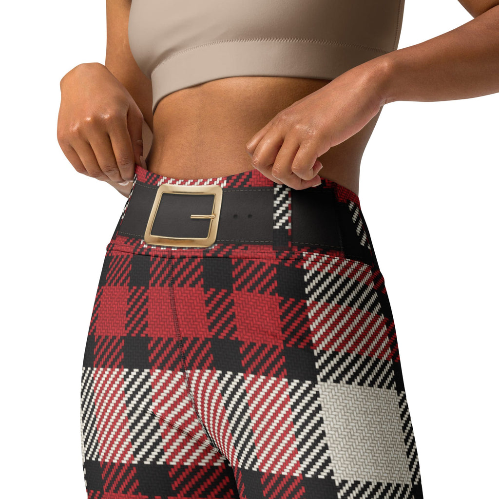 Santa's Tartan Yoga Leggings