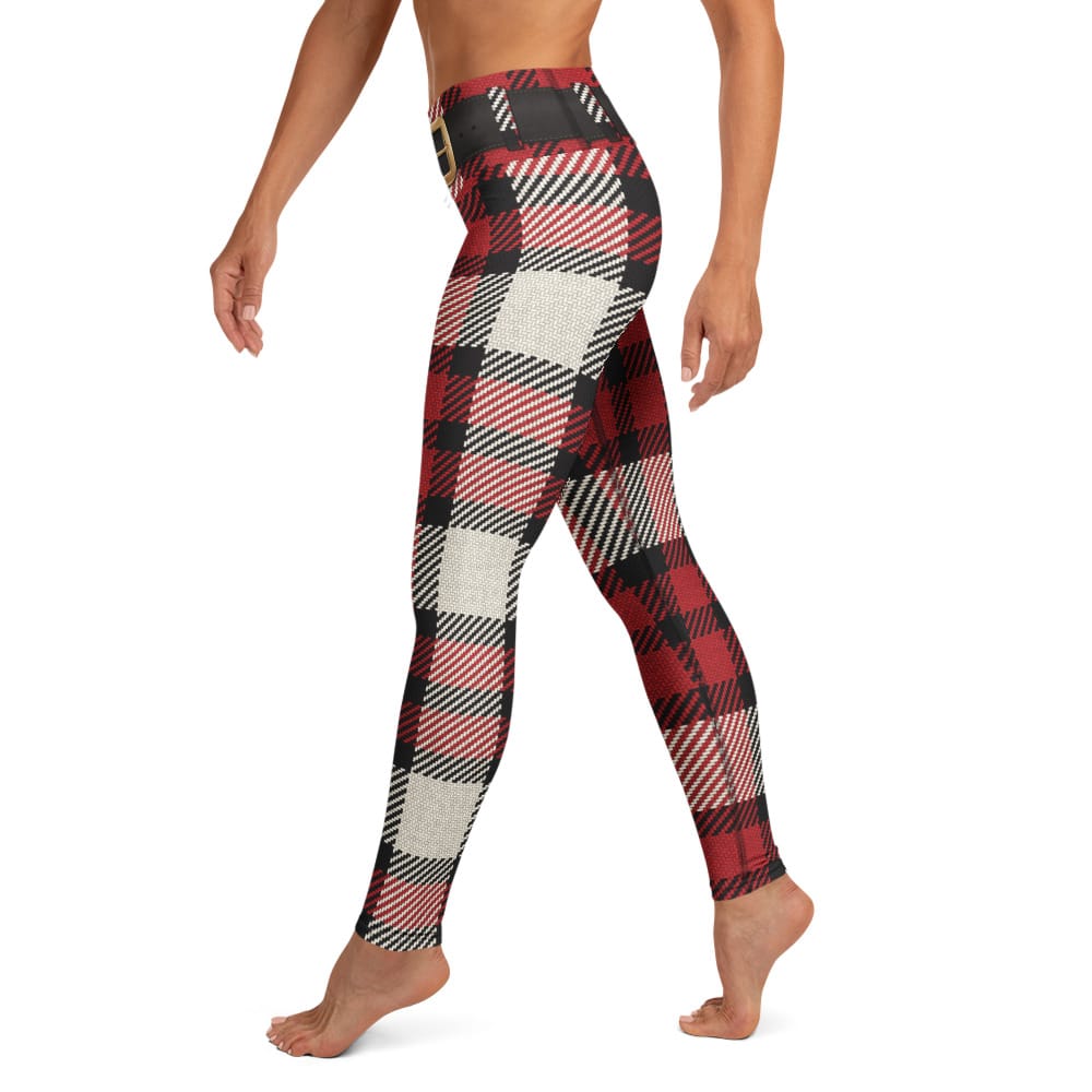 Santa's Tartan Yoga Leggings